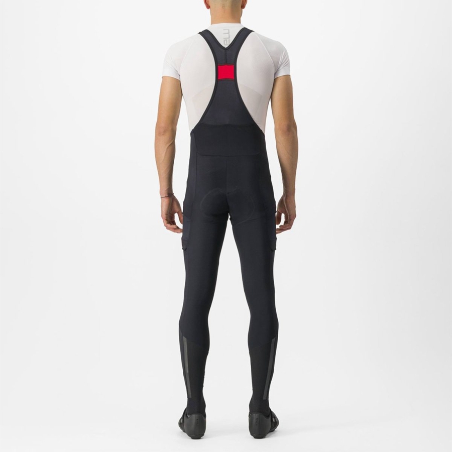 Castelli UNLIMITED TRAIL メンズ ビブタイツ 黒 | 817436-RWD