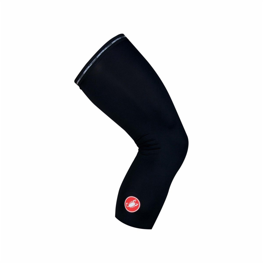 Castelli UPF 50+ LIGHT KNEE SLEEVES レディース レッグウォーマー 黒 | 586923-NOE