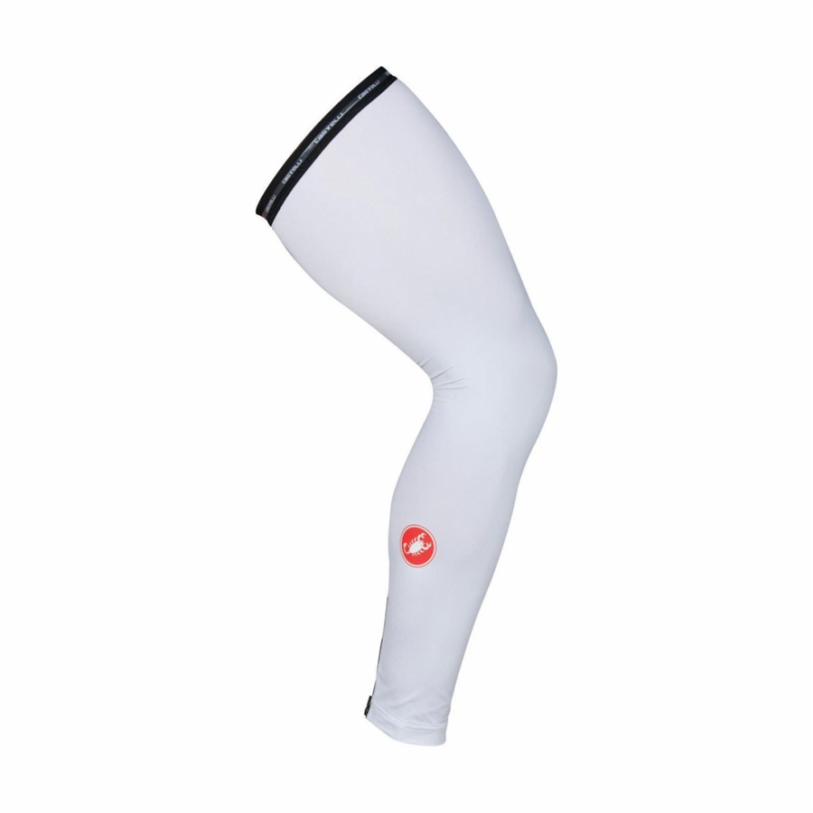 Castelli UPF 50 + LIGHT LEG SLEEVES レディース レッグウォーマー 白 | 673859-DRK