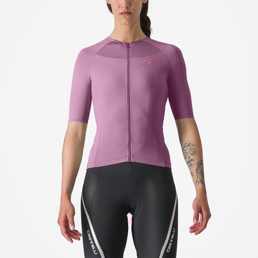 Castelli VELOCISSIMA 2 レディース ユニフォーム 深い紫 黒 | 481679-FLX