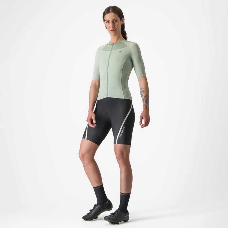 Castelli VELOCISSIMA 2 レディース ユニフォーム 緑 青 | 896457-TKX