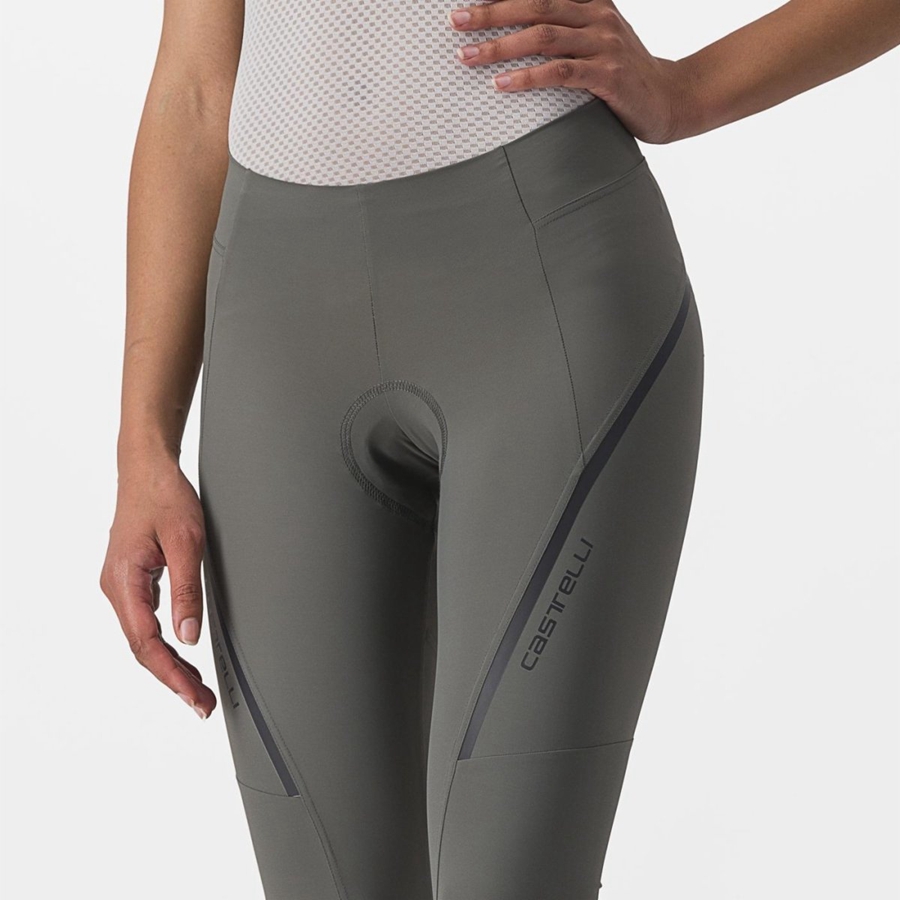 Castelli VELOCISSIMA 3 KNICKER レディース レギンス グレー 暗グレー | 514269-UQI