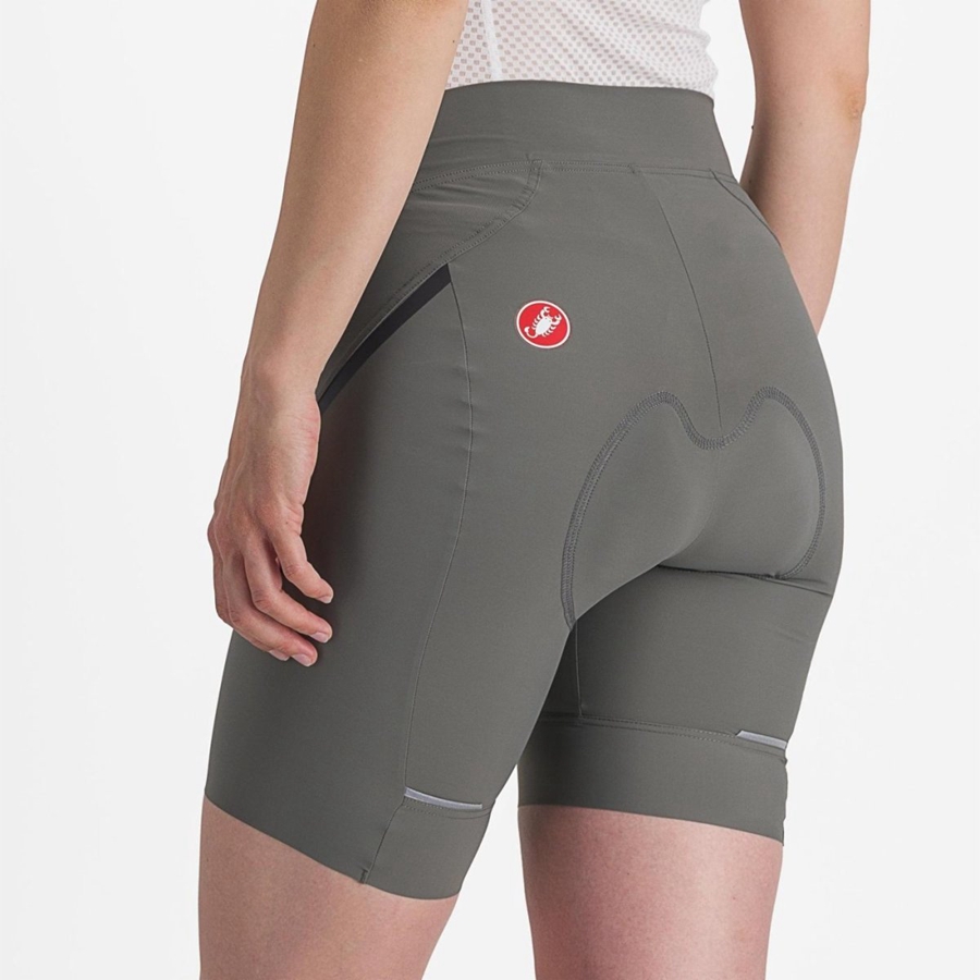 Castelli VELOCISSIMA 3 レディース ショートパンツ グレー 暗グレー | 694583-KNR