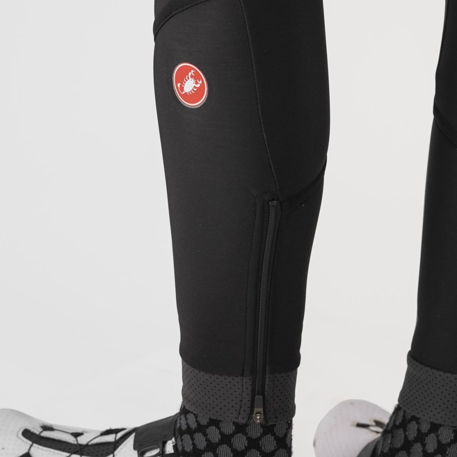 Castelli VELOCISSIMA DT レディース ビブタイツ 黒 黒 | 382410-IKT