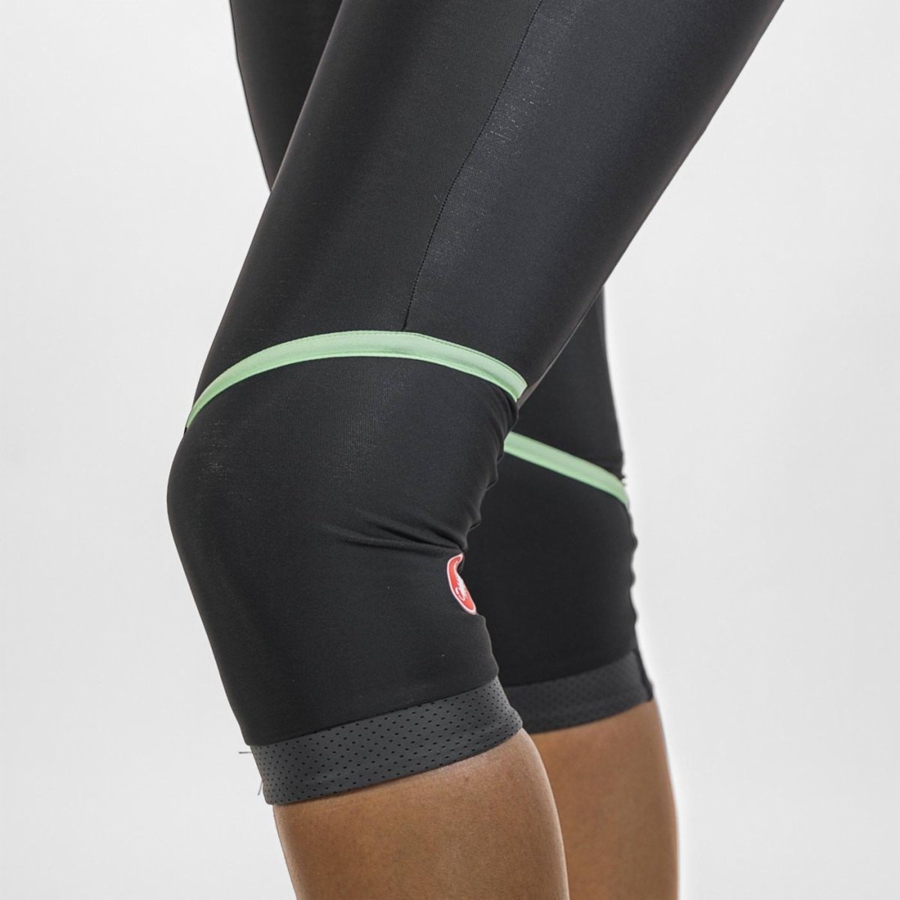 Castelli VELOCISSIMA THERMAL KNICKER レディース レギンス 黒 黒 | 419380-TKQ