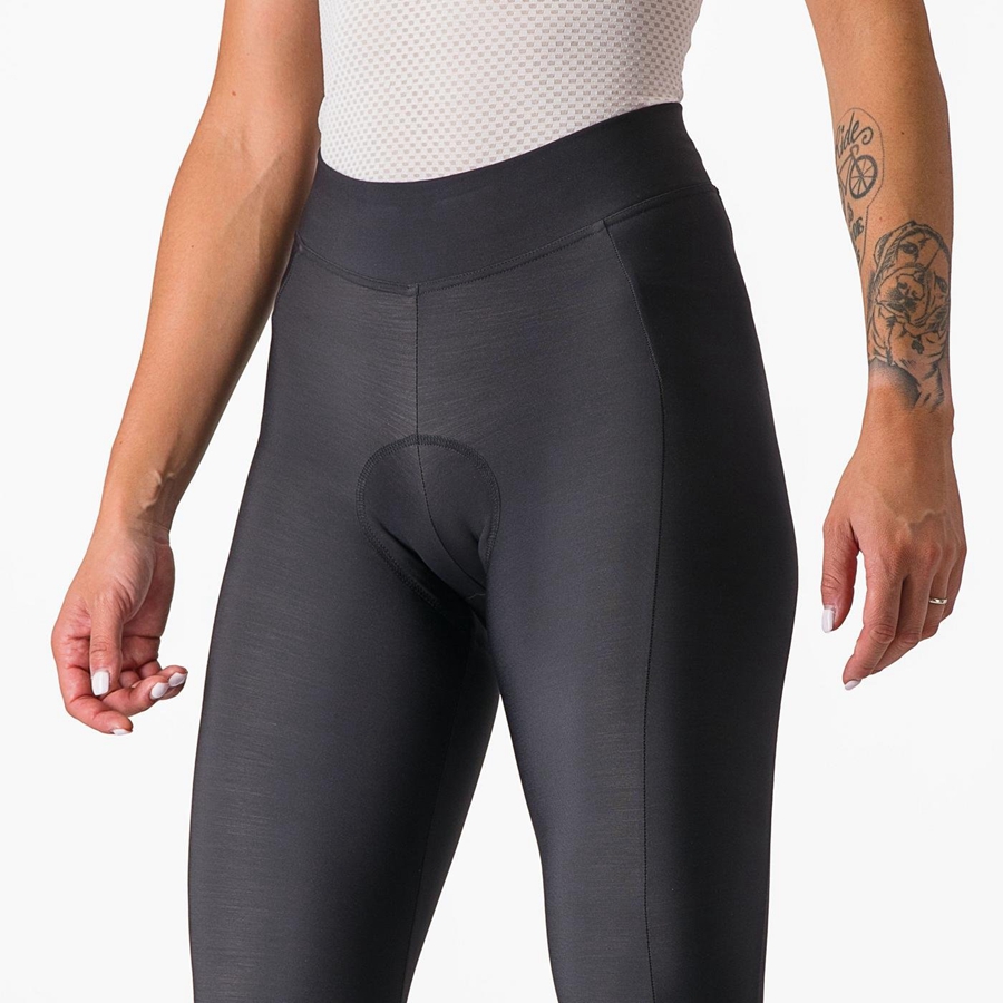 Castelli VELOCISSIMA THERMAL レディース レギンス 黒 黒 | 296431-BKJ