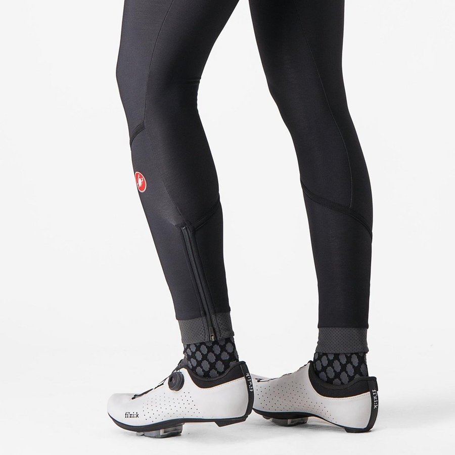 Castelli VELOCISSIMA THERMAL レディース レギンス 黒 黒 | 296431-BKJ