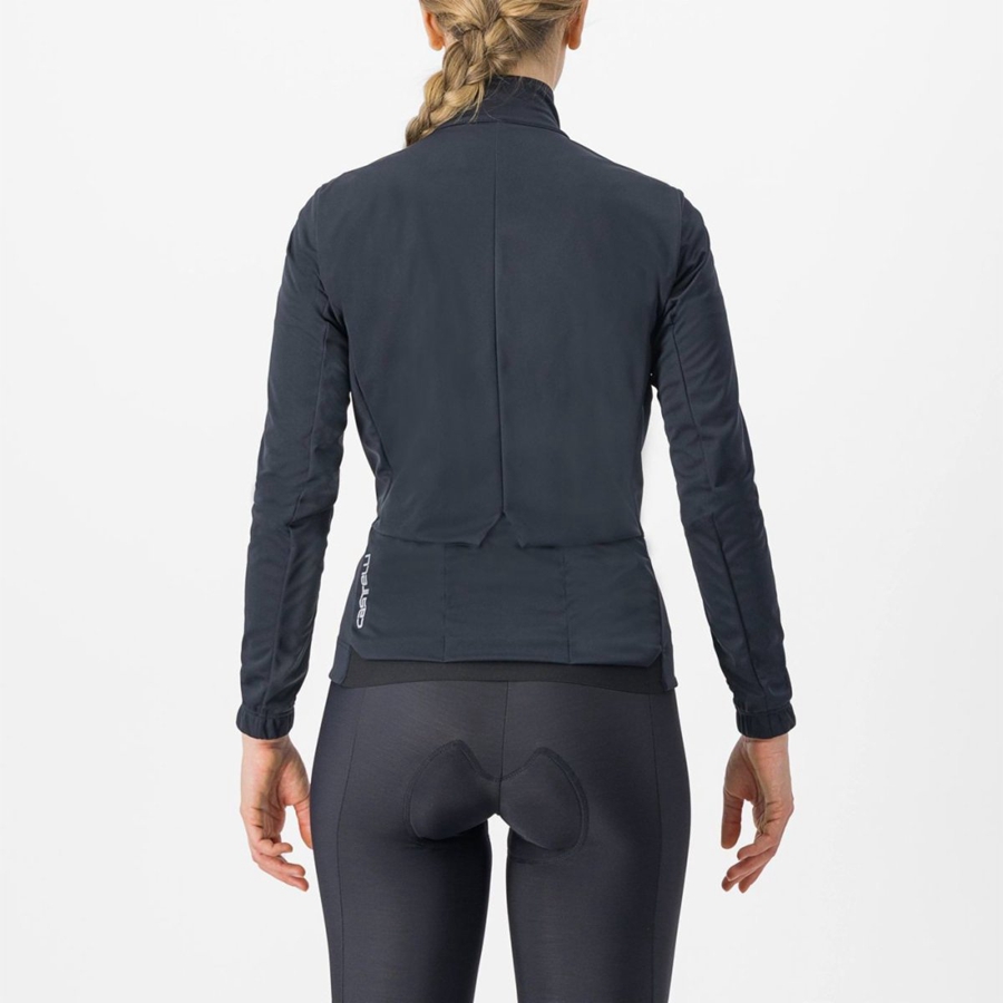 Castelli VENTO TRAIL レディース ジャケット 黒 | 916340-EMT